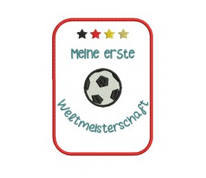 Stickdatei - Meilensteinkarte Weltmeisterschaft